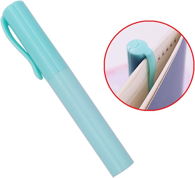 Pen Style Scissors with Cover Foldable Scissors Student Scissors Small Craft Scissors Embroidery Scissors for School, 1.4*2*11.4cm, Blue