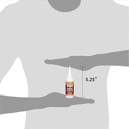 Aleene's Fusion Fabric Adhesive 2 fl oz 3-Pack, Washable Fabric Glue for Clothes, Denim, Leather, Patches, Polyester, Cotton, Fabrics, Dries Flexible