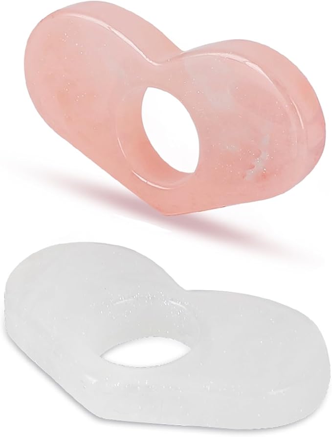 Thumb Page Holder for Reading 2Pack, Starry Sky Thumb Bookmark, Heart-Shaped Book Opener Holder, Book Finger Page Holder, Book Accessories for Reading Lovers(Pink,White)