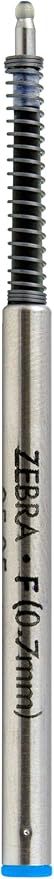 Zebra Pen F-Series Ballpoint Stainless Steel Pen Refill, Fine Point, 0.7mm, Blue Ink, 2-Count
