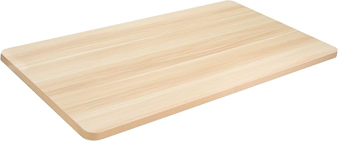 VIVO Universal 48 x 30 inch Solid One-Piece Table Top for Standard and Sit to Stand Height Adjustable Home and Office Desk Frames, Light Wood, DESK-TOP48-30C