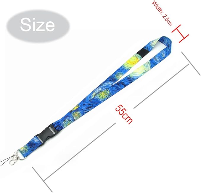 2Pack Detachable Lanyard with ID Badge Card Holder Silky Keychain Lanyards Keys Neck Strap with Metal Lobster Clip Clasp and Charm Hard Card Case for Women Men Adults (2)