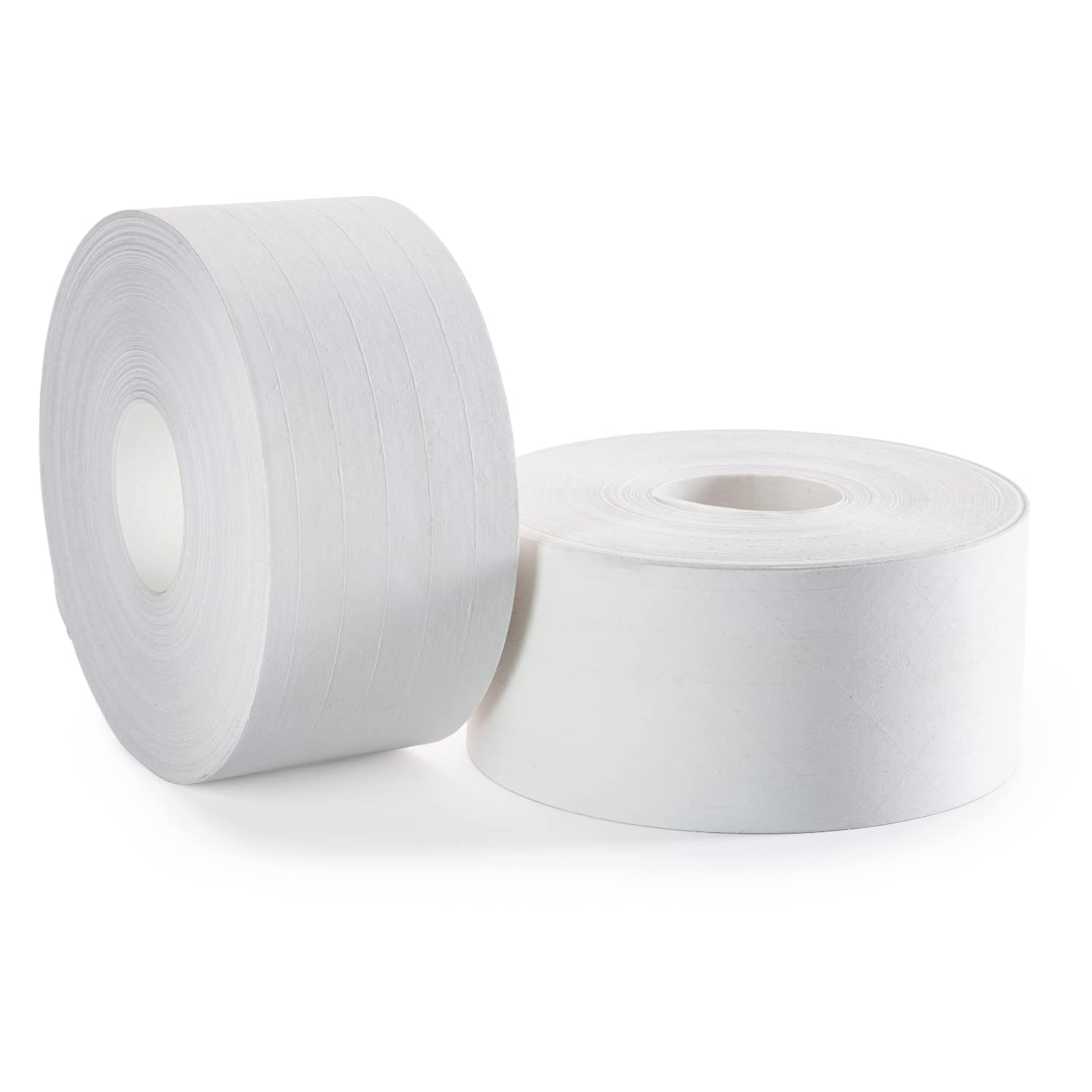 IDL Packaging 3" x 375 feet Reinforced Water-Activated Kraft Gummed Tape 70lb Thickness (Pack of 2) - Secure Paper Packing Tape for Secure Carton Sealing - Heavy-Duty for All Conditions, White