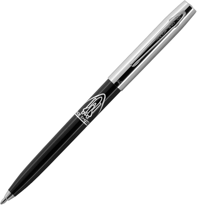 Fisher Space Pen Cap-O-Matic Space Pen, Space Shuttle Imprint, Ballpoint, Black Ink