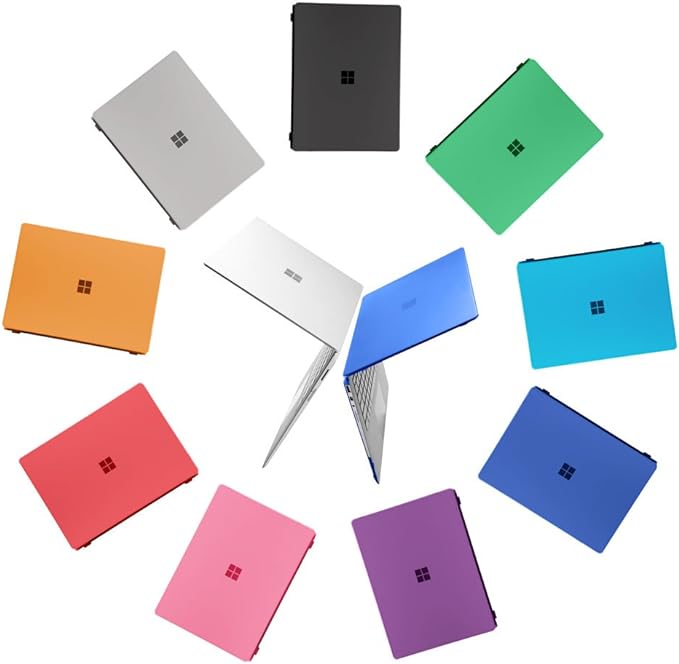 mCover Case Compatible for 13.5" Microsoft Surface Laptop (5/4 / 3/2 / 1) with Alcantara Keyboard ONLY (NOT Compatible with Surface Book and Tablet) - Black