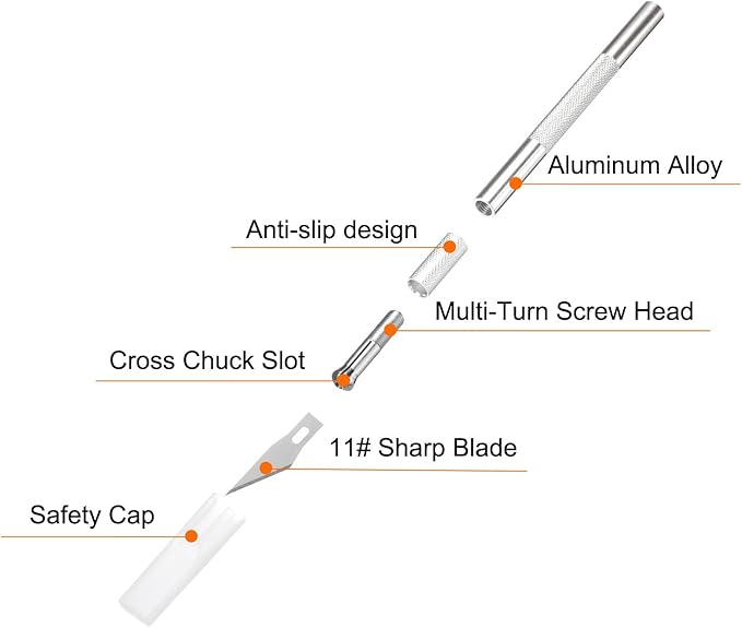 HARFINGTON (6" x 8") A5 Cutting Mat, Exacto Knife Precision Carving Craft Hobby Knife Kit for DIY Art Work Cutting, Hobby, Stencil, Scrapbooking, Pink