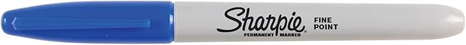 Sharpie Permanent Markers | Fine Point | Black & Blue | 2 Count