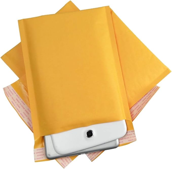 PackageZoom #1 7.25 x 12 Padded Envelopes Kraft Bubble Mailer Shipping Envelopes 100 Pack