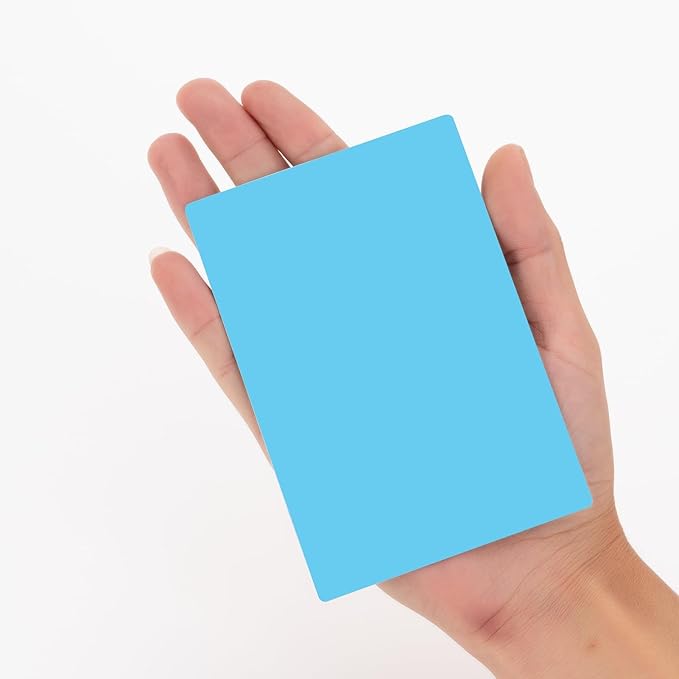 Dry Erase Big Magnetic Labels (4.8x3.2",Pack of 20),Large Write On Magnets Name Plates Sticker,Waterproof/Reusable for Refrigerator&Lockers&Whiteboard&Cabinet(Blue)