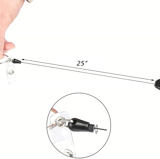 VIQWYIC Retractable ID Badge Holder with Bling Neck Strap Lanyard, Bling Badge Reel with Clear Card Holder for Office Worker Teacher Doctor (Colored)