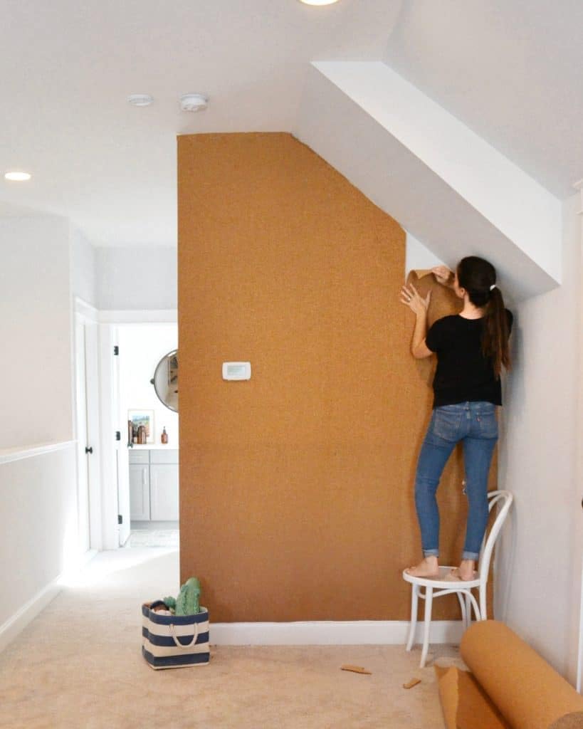 Manton Cork Premium Cork Roll - 4' x 25' x 3/8", 100% Natural Facing Grade Material for Bulletin Boards, Decorative Photo and Message Push Pin Displays - Perfect for Home, School, and Office