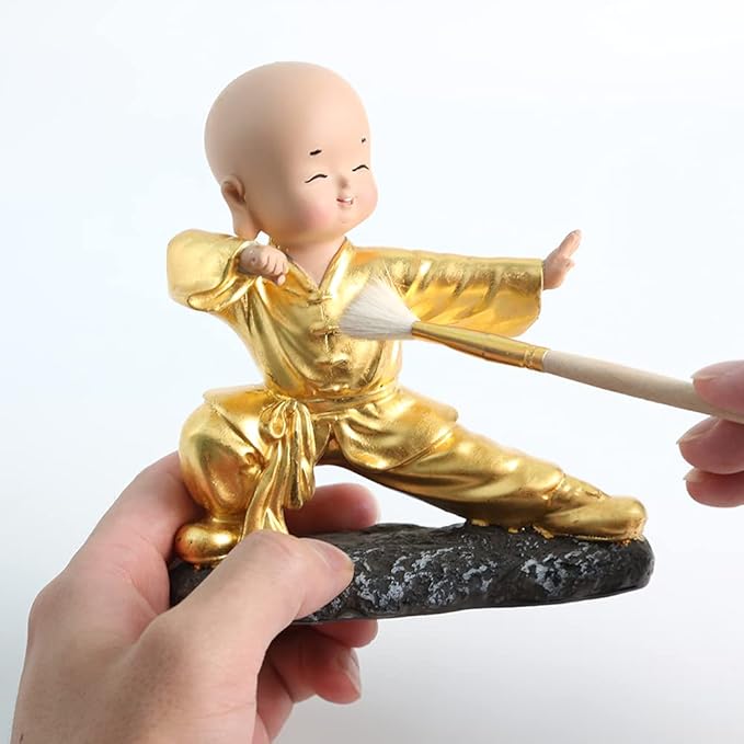 Gilding Brush, Goat Hair Brush, Leaf Sweeper, Paint Brush for Edible Gold Leaf, Gold Flakes, Gold Leaf Sheets (Type2 &Type7