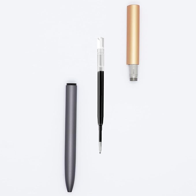 DunBong G2 Gel Ink Pen Refills, for Retractable Gel Pens, Gel Ink Rollerball Pens, 0.5mm Fine Point, Pack of 5 (Black)