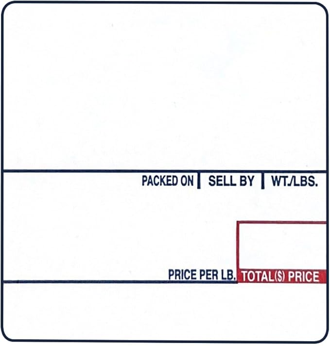 LST-8020 Printing Scale Label, 58 x 60 mm, UPC/Ingredients 36 Rolls of 500 Labels, Lower Price Than 12 Rolls