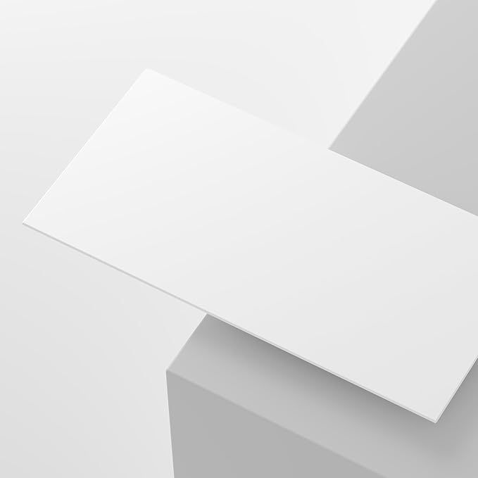 100 Sheets 5 x 7” White Cardstock Thick Paper - Blank Heavy Weight 350gsm Cover Card Stock for Invitations, Stationery Printing, Scrapbooking, Crafts, DIY Cards, Paper Crafting (5x7 Inches)