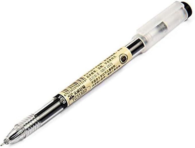 BEMLP Gel Ink Pen Extra Fine Point Pens Ballpoint Pen 0.35mm Black for Japanese Office School Stationery Supply 12 Pieces