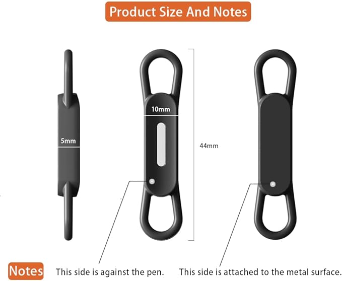 12 Pack Magnetic Pen Holder for Refrigerator, Silicone Magnetic Pencil Holder for Locker, Magnetic Dry Erase Marker Holder for Whiteboard, Desk, Clipboard (12back)