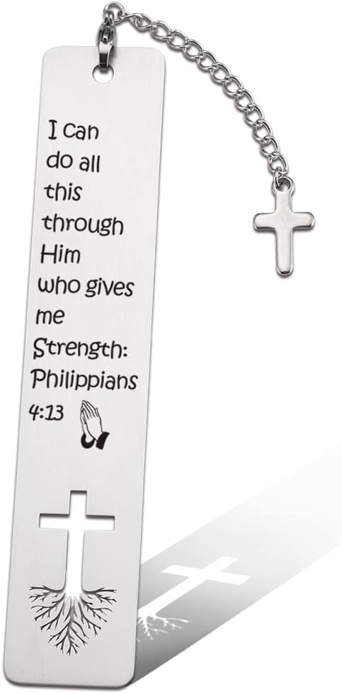 Inspirational Christian Gift for Women, Tassel with Bible Verse Bookmark Funny Gift for Women, Christmas Birthday Bookmarks Gifts for Female Bookworms Friends Sister Girl Book Club Religious Gift-ZB3