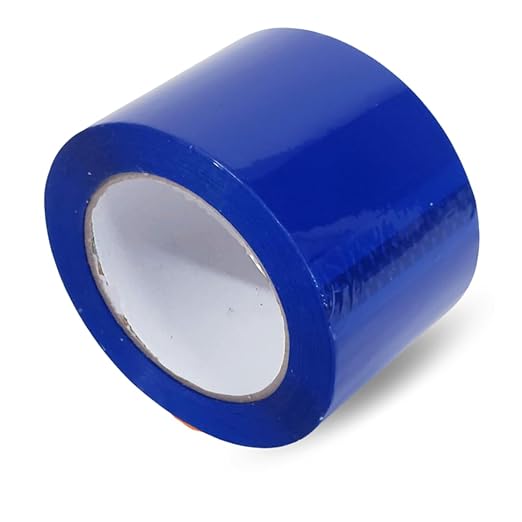 Heavy Duty Packaging Color Tape for Shipping,Packing and Moving 2" Wide x 2.0 Mil Thick -110 Yrd Roll -Acrylic Adhesive Tape for Box Sealing. (1 Roll, Blue, 2" Wide x 110 yds).