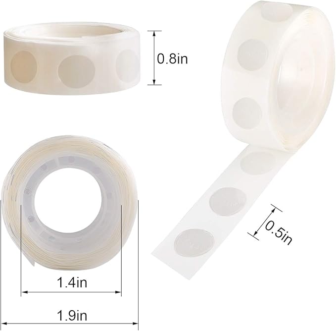 3000pcs Glue Point Clear Balloon Glue Removable Double Sided Adhesive Dots Tape for Craft Decoration