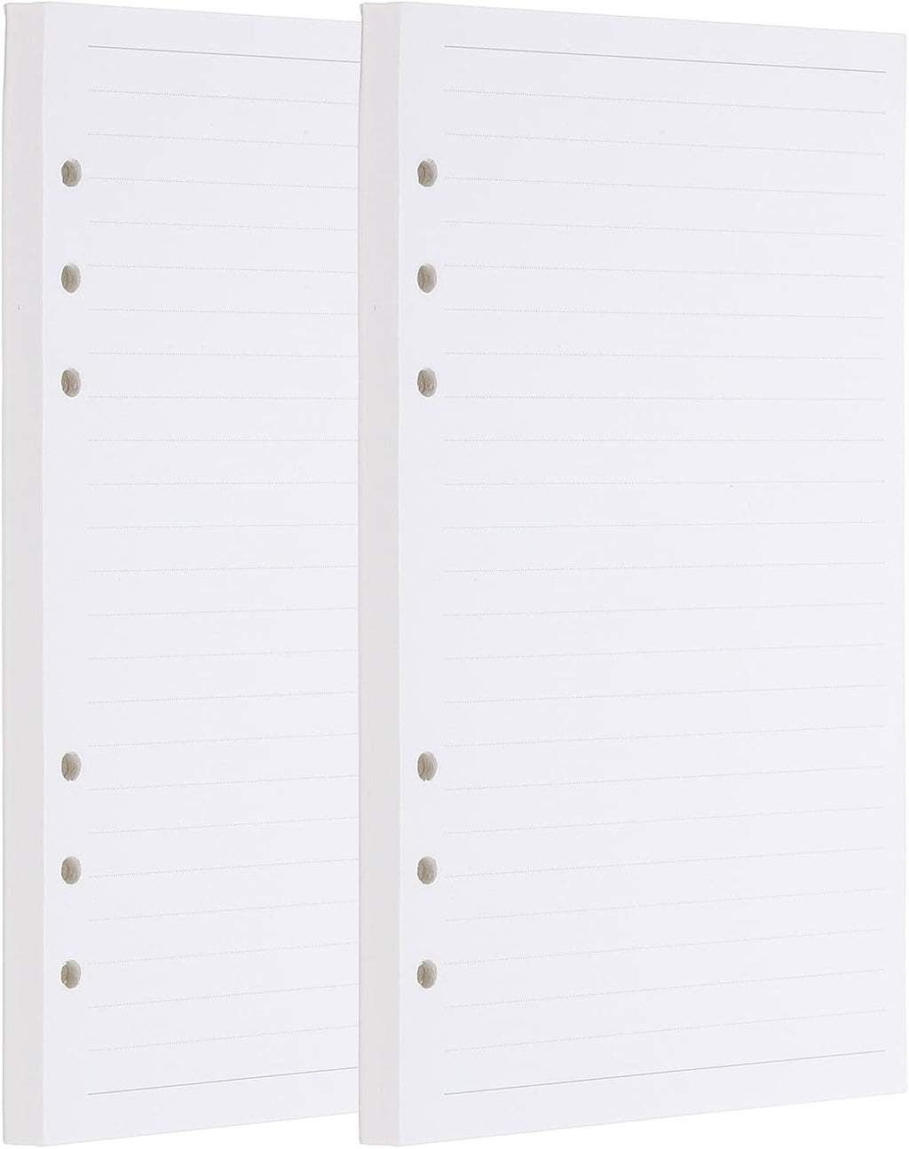 PATIKIL A5 Ruled Refills Inserts 6-Ring Binder Loose Leaf Planner Filler Paper Planner Inserts, 160 Sheets/320 Pages, Lined, White