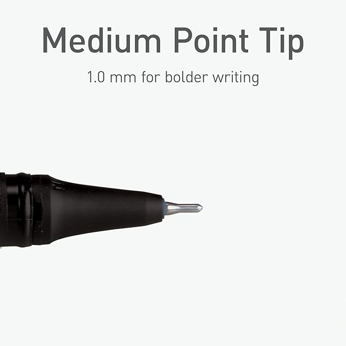 Pentonic Glitter Gel Pens, 10 Count, 10 Assorted Colors, 1.0 mm Medium Point, Smooth Writing For Journaling, Notetaking & Art Projects (1002365)