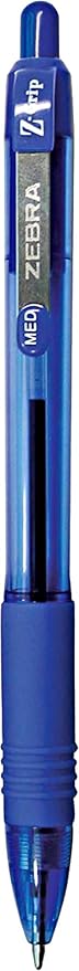 Zebra Pen Ballpoint - Bulk Pack Of 48 Z-grip Retractable Medium Point 1.0 mm, 24 Black Pens & 24 Blue Pens Combo Pack