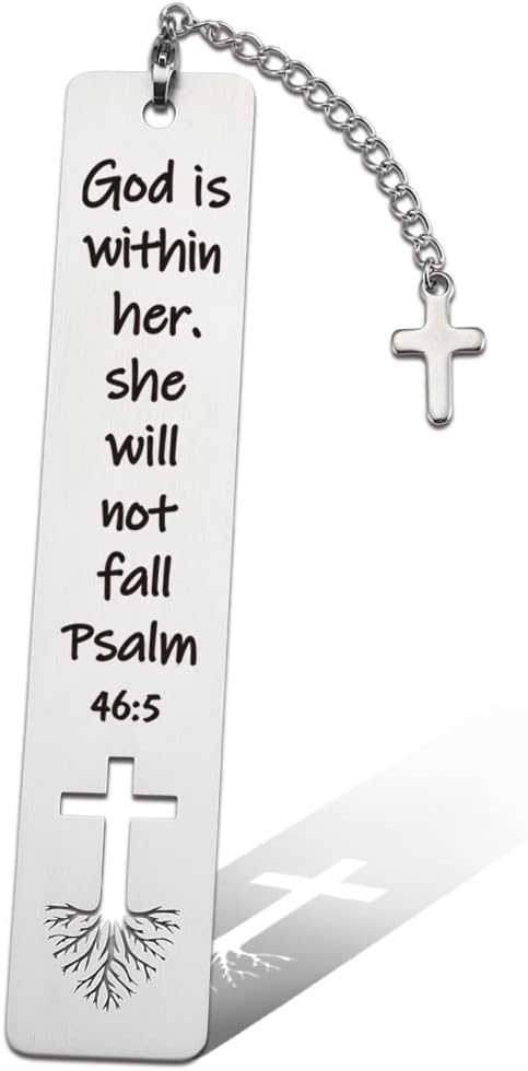 Christian Inspirational Gift for Women, Bible Verse Bookmark with Tassel Funny Gift for Women, Birthday Christmas Bookmarks Gifts for Bookworms Friends Sister Girl Female Book Club Religious Gift-ZB1