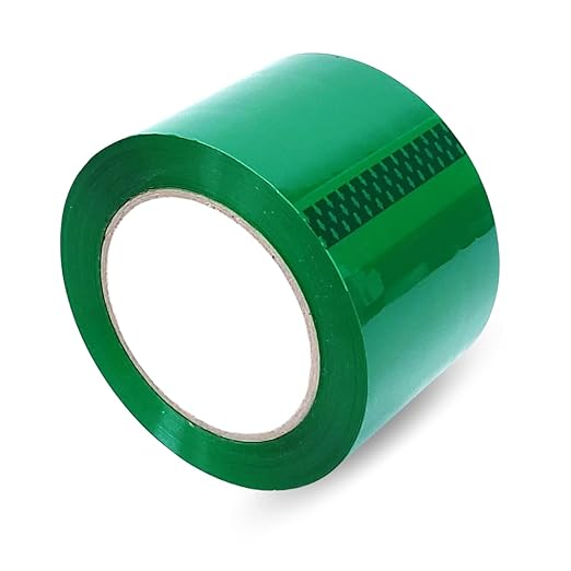 Heavy Duty Packaging Color Tape for Shipping,Packing and Moving 2" Wide x 2.0 Mil Thick -110 Yrd Roll -Acrylic Adhesive Tape for Box Sealing. (36 Rolls, Green, 2" Wide x 110 yds).