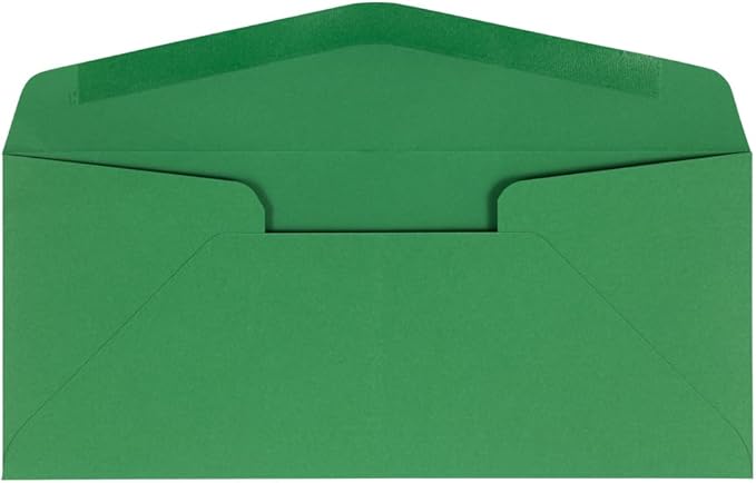 JAM PAPER #10 Business Colored Envelopes - 4 1/8 x 9 1/2 - Green Recycled - Bulk 250/Box