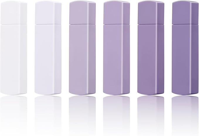 Temiary 6Pcs Mini White Out Tapes for Instant Correction, Cute Whiteout for Writing, Aesthetic Correction Tape Set Easy To Use for Students School Office Supplies (Purple)