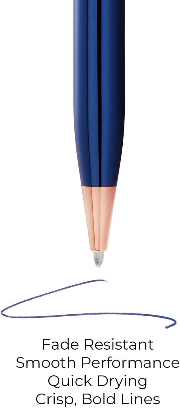 New+Cross blue medium ball-point pen refill