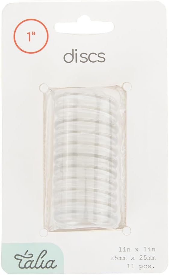 Talia Discbound Notebook - Discs (Clear, 1inch)