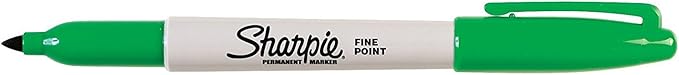 Sharpie Permanent Markers, Fine Tip, Assorted Standard Colours, 8 Pack