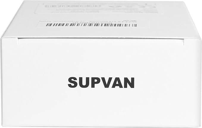 SUPVAN E10 Bluetooth Label Maker Machine with Tape, Continuous Waterproof Label, Versatile App with 35 Fonts and 1k+ Icons, Inkless Labeler for Home, Kitchen, School, Office Organization, Black