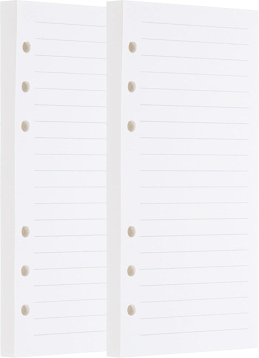 PATIKIL A6 Ruled Refills Inserts 6-Ring Binder Loose Leaf Planner Filler Paper Planner Inserts, 160 Sheets/320 Pages, Lined, White