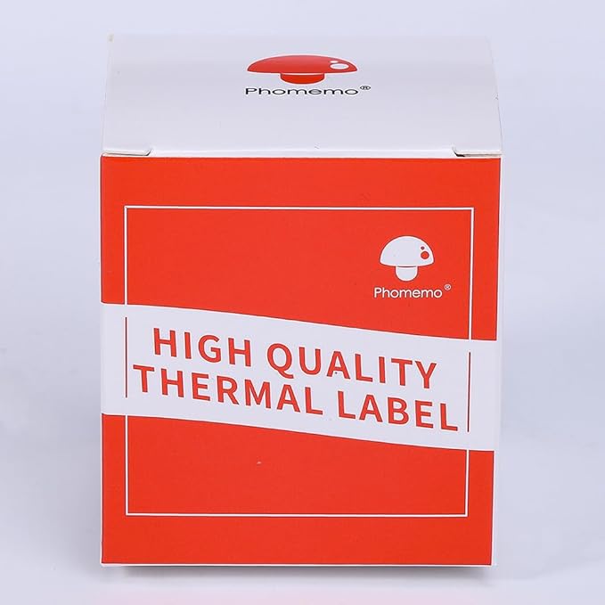 Phomemo Thermal Labels-for M110/M221/M220/M120/M200,1.57"x1.18"(40x30mm),230 Labels/Roll, for Barcode/Address/Mailing/Logo/Business/Home Tag