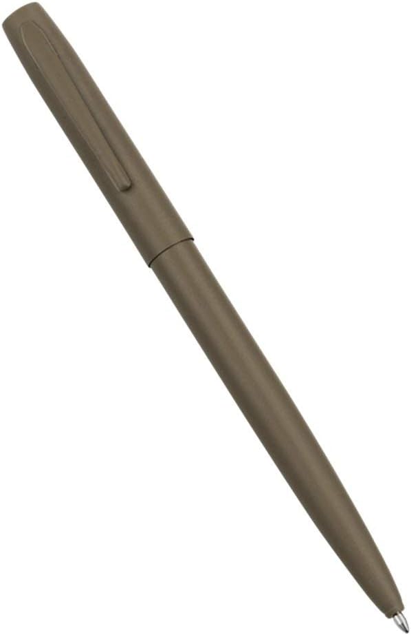 Rite in the Rain All-Weather Flat Dark Earth Metal Clicker Pen - Black Ink (No. FDE97)