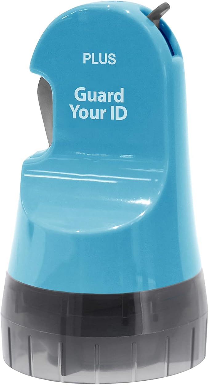Guard Your ID 3 in 1 Wide Advanced Roller with Retractable Box & Envelope Opener and Identity Theft Prevention Security Stamp Turquoise