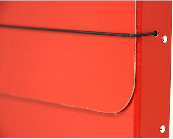 JAM PAPER Strong Thick Portfolio Carrying Case with Elastic Band Closure - 10 x 1 1/4 x 13 1/4 - Red - Sold Individually