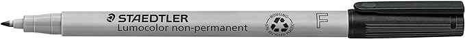 Staedtler Lumocolor Non-Permanent Fine Point Markers, 0.6mm F, Assorted, 4 Count (STD316WP4A6)