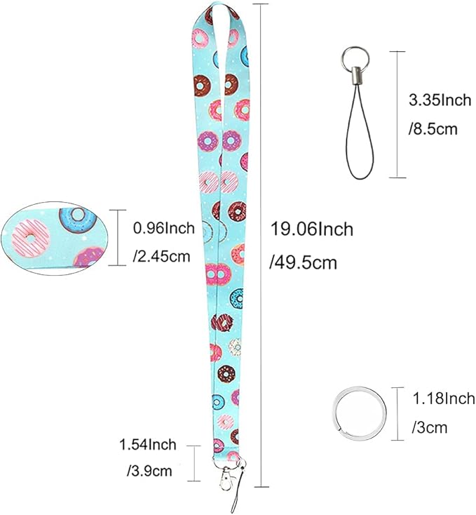 Yiflin Cute Neck Lanyard for Keys, Wallet, Id Card Holder, Cool Keychain Lanyard for Women, Men, Teacher