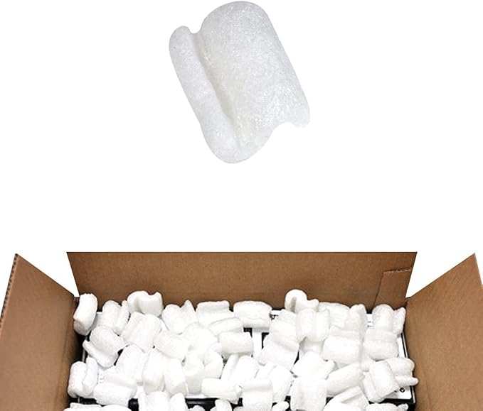 Packing Peanuts 3.5 cu. ft. (22.5 Gallons) Compostable Cushion for Shipping Dust-Free & Abrasion Resistant - Void (1-Pack, Bio Renature)
