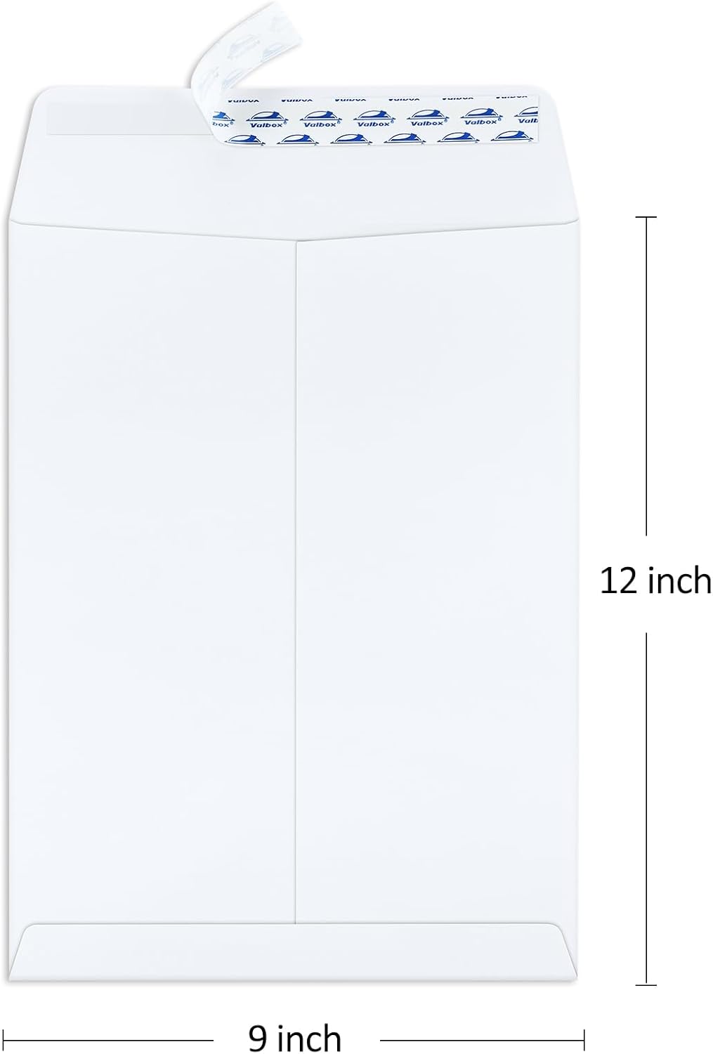 ValBox 9x12 Self Seal Catalog Envelopes 250 Packs White Envelopes with Peel and Seal Flap for Mailing, Organizing and Storage