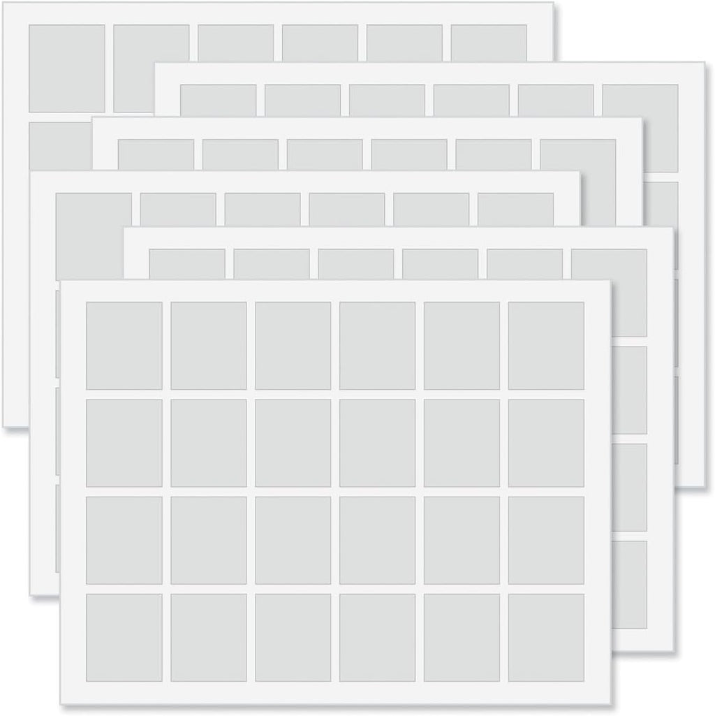 Colorful Images Poppies Floral Return Address Mailing Labels, Personalize with Name & Address, Set of 144 Self Adhesive, Easy Peel Flat Label Sheets, Square, 3 Designs