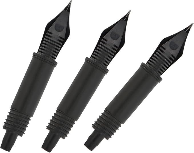 Set of 3 Hongdian Fountain Pen Black Medium Nibs for Black Forest 1850, M2,1851, 1843, 6013, 517D, 517S, 525,H1, H3, A3, 1843 and 920 Series