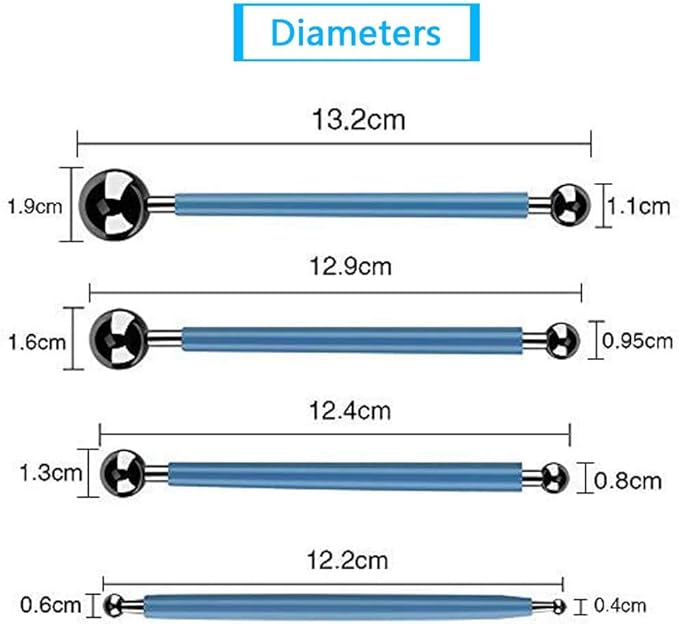 ABenkle 10Pcs Dotting Tools Ball Styluses for Rock Painting, Pottery Clay Modeling Embossing Art Mandala