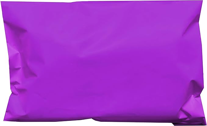 Colored Poly Mailers Pack of: Be creative with your packaging with Colored mailers (Purple, 6" x 9" pack of 1000)