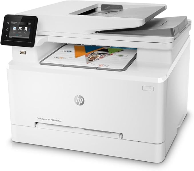 HP Color LaserJet Pro M283fdw Wireless All-in-One Laser Printer, Remote Mobile Print, Scan & Copy, Duplex Printing, Works with Alexa (7KW75A), White