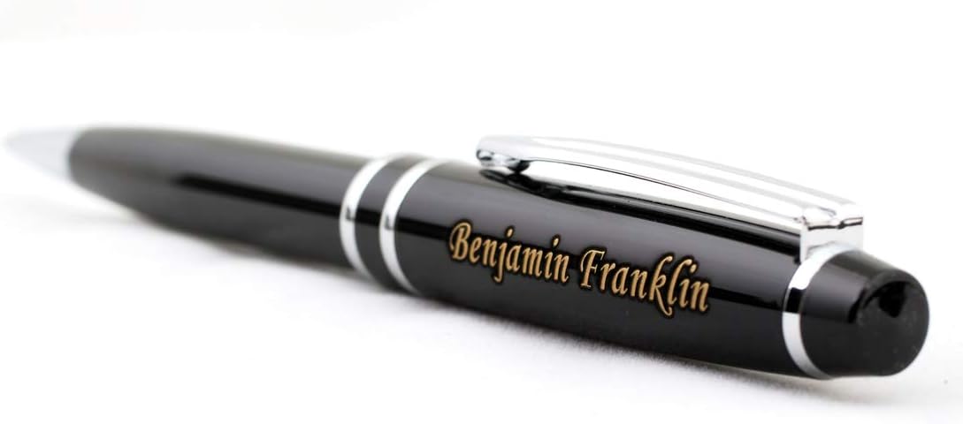 Free Engraving - Personalized Roller Ballpen, Ballpoint pen, Refillable Pens, Retractable Medium Refill Pen Black Ink, Custom Gifts for Men, Women, Classy Gift Box